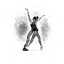 Hip Hop Dancer in the street tattoo design idea
