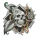 boredom symbol tattoo design idea