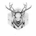 elk tattoo design idea