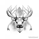 elk tattoo design idea