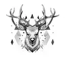 elk tattoo design idea