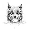 hell hound tattoo design idea