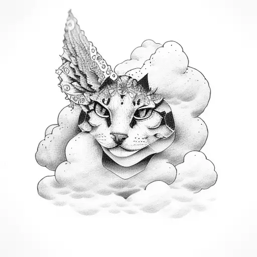 clouds tattoo design idea