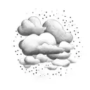 clouds tattoo design idea