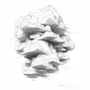 clouds tattoo design idea