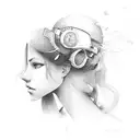 clouds tattoo design idea