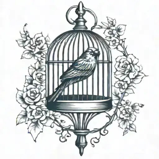 bird in cage tattoo tattoo design idea