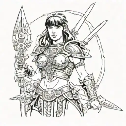 Xena warrior princess tattoo design idea