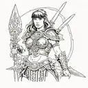 Xena warrior princess tattoo design idea