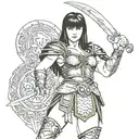 Xena warrior princess tattoo design idea