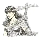 Xena warrior princess tattoo design idea