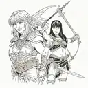 Xena warrior princess tattoo design idea
