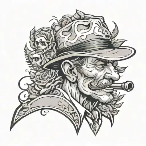 Cartoon gangster designs tattoo design idea