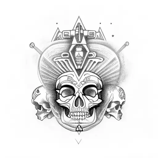 Aztec (Mayan) Skull... - Suhas Shinde's Tattoo & Art Gallery | Facebook
