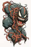 spiderman venom carnage tattoo design idea