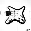  Fender Stratocaster  tattoo design idea