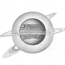 solar system 2d tattoo design idea