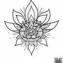 marigold tattoo design idea