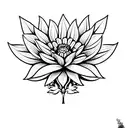 marigold tattoo design idea