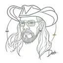 David Allan Coe tattoo design idea
