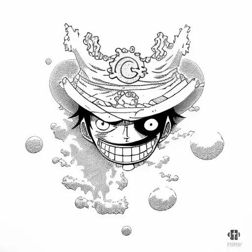 luffy that found the One Piece  tattoo design idea