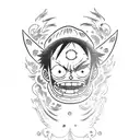 luffy that found the One Piece  tattoo design idea