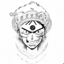 luffy that found the One Piece  tattoo design idea