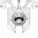 luffy that found the One Piece  tattoo design idea