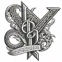 old english font style 5 in tally marks tattoo design idea