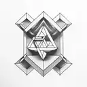 penrose triangle tattoo design idea