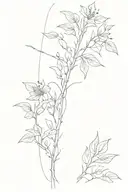 line work on spine  tattoo design idea