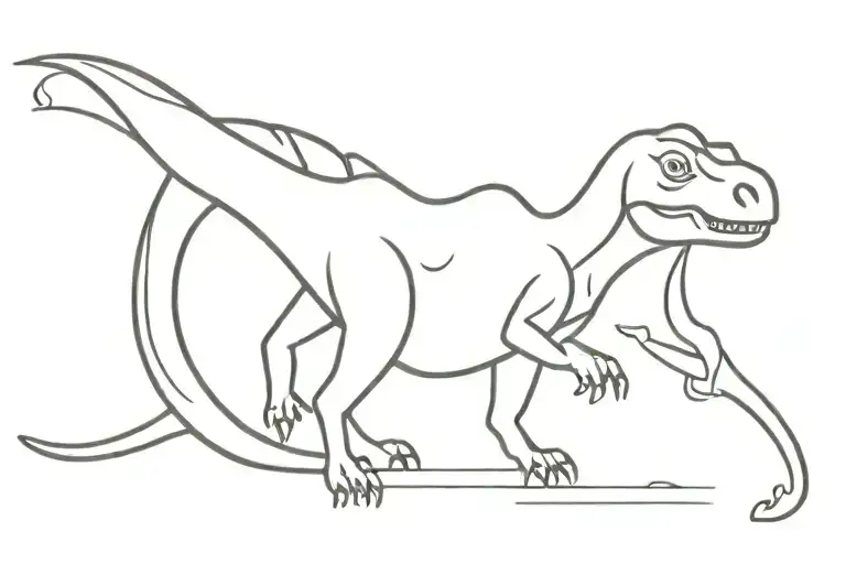 Google Dino tattoo design idea
