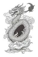 dragon boat tattoo design idea