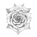 hand tattoo with blank numbers 3 and 11, a flower and details all around  tattoo design idea