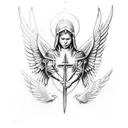 Archangel Saint Michael tattoo design idea