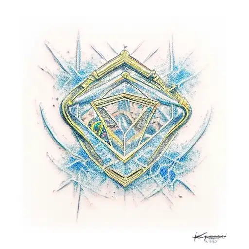 kintsugi DNA tattoo design idea