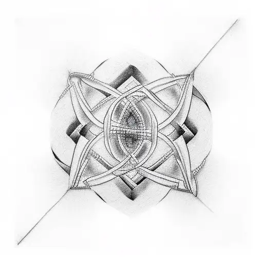 kintsugi Double helix dna spiral tattoo design idea