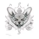 Mexican american tattoo design idea