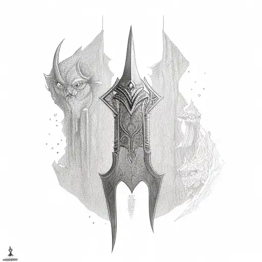 Narsil sword tattoo design idea