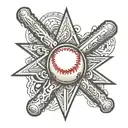 baseball cross tattoo tattoo design idea