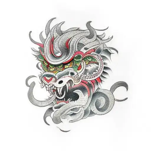Chimera tattoo design idea