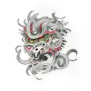 Chimera tattoo design idea