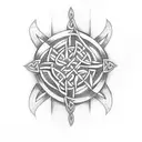 Aidan time date celtic scottish tattoo design idea