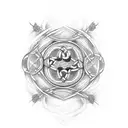 Aidan time date celtic scottish tattoo design idea