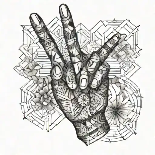 middle finger tattoo tattoo design idea