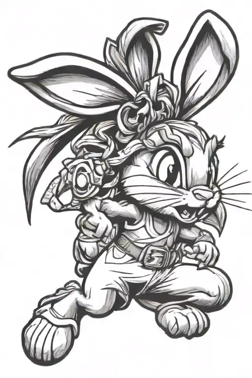 lola bunny tattoo design idea