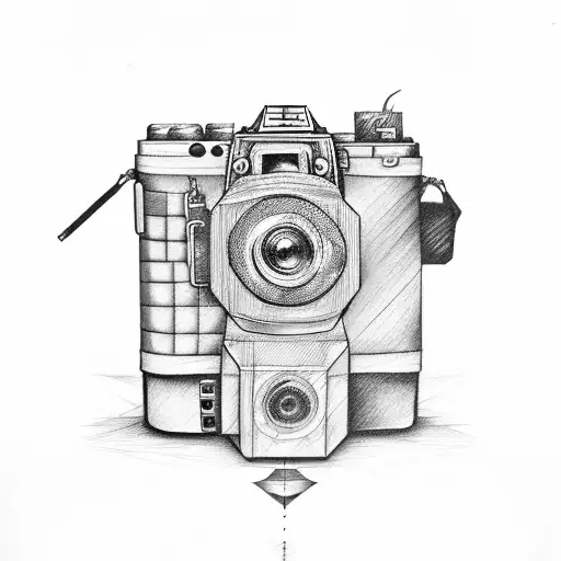 camera, welding, teacher tattoo design idea