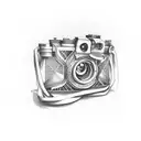 camera, welding, teacher tattoo design idea