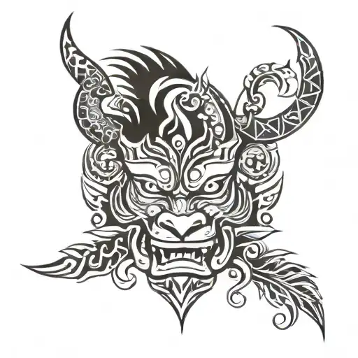 borneo tribal design tattoo design idea