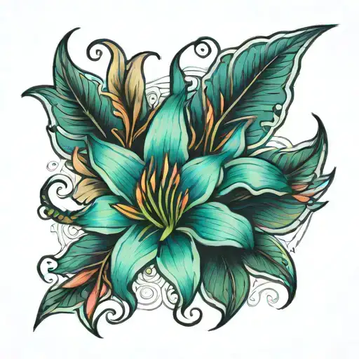 Tattoo for my girlfriend lily tattoo design idea